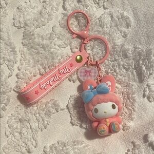 Cute my Melody Pink Character Keychain